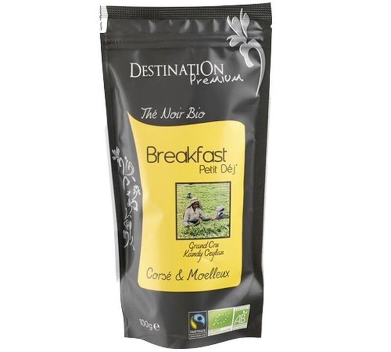 Destination Organic Breakfast Tea Ptit Dej Loose Leaf - 100g image number 1