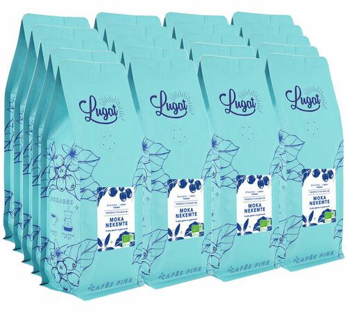 Caf&eacute;s Lugat - Caff&egrave; in grani - Moka Nekemte Etiopia 5 kg