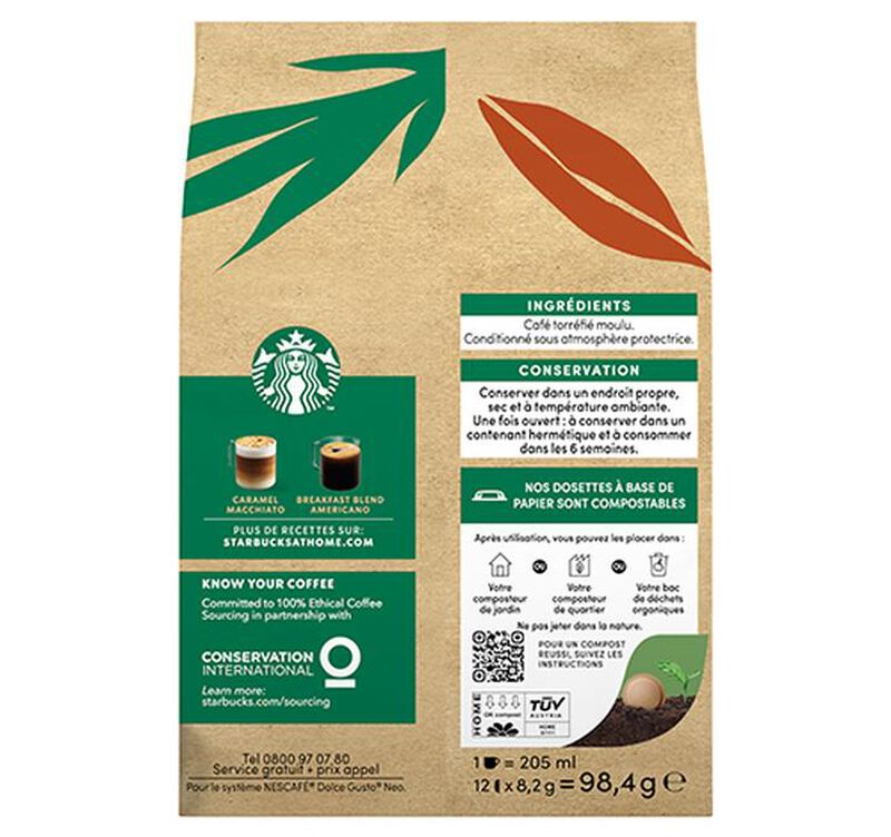 12 cialde Breakfast Blend Americano - Nescafe&reg; Dolce Gusto&reg; - NEO Starbucks image number 6