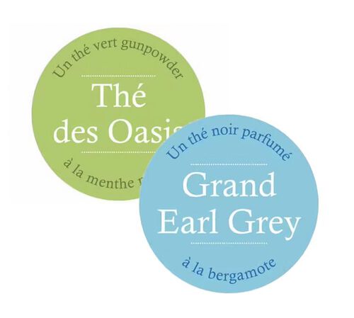 Pack Th&eacute; Vert &agrave; la menthe Th&eacute; des Oasis et Th&eacute; Noir Grand Earl Grey - Vrac 2 x 100 g - COMPTOIR FRAN&Ccedil;AIS DU TH&Eacute;