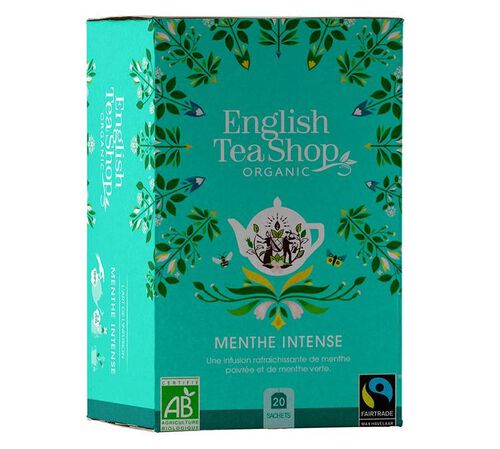 Organic Peppermint herbal tea - 20 sachets - English Tea Shop