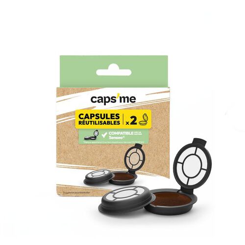 Capsules r&eacute;utilisables compatibles Senseo&reg; - Coffret Slide compatible Senseo&reg; - CAPS'ME image number 1