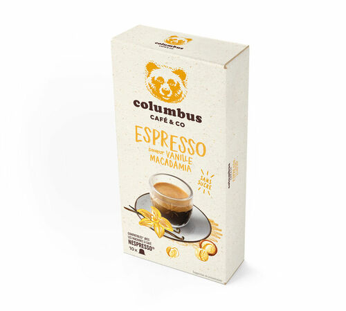 10 Nespresso* Original Compatible Capsules Vanilla Macadamia Flavor &ndash; COLUMBUS CAFE & CO
