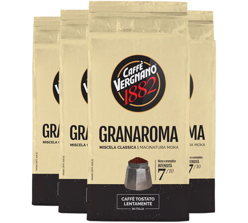 Caff&egrave; Vergnano Ground Coffee Gran Aroma - 4 x 250g