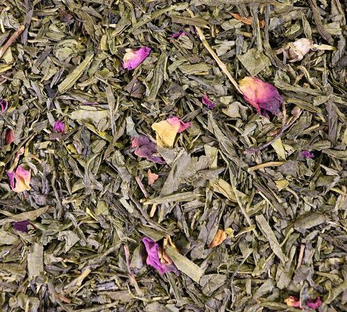 Comptoir Fran&ccedil;ais du Th&eacute; 'Rose-litchi' green tea - 100g loose leaf tea