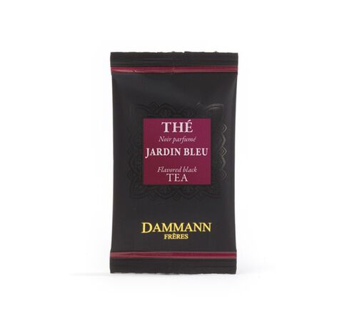 Jardin Bleu black tea - 24 Cristal&reg; sachets - Dammann Fr&egrave;res image number 2