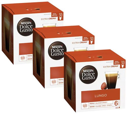 90 Lungo Pods &ndash; NESCAFE* DOLCE GUSTO*