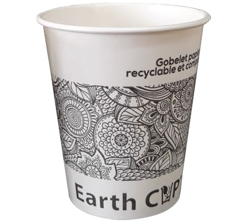 Pack of 90 Earth Cup Etnyk Paper Cups - 18 cl image number 0