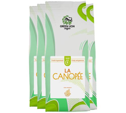 Green Lion Coffee - Caff&egrave; in grani - La Canop&eacute;e 4 x 250 g