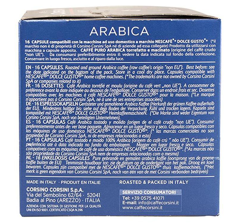 80 Nescaf&eacute;* Dolce Gusto* Compatible Pods Gran Riserva Arabica &ndash; CORSINI image number 4