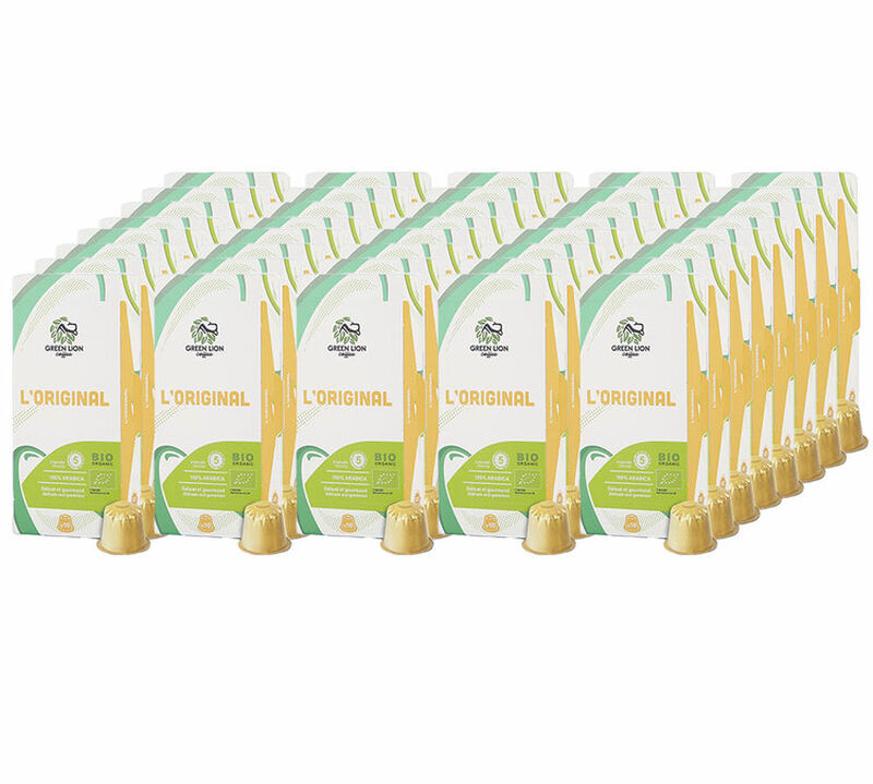 400 capsules compatibles Nespresso* Original  L'Original Bio - GREEN LION COFFEE image number 0