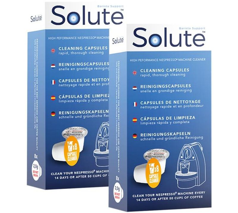 Capsules de nettoyage SOLUTE pour machine Nespresso&reg; 2x8 image number 0