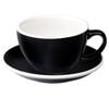 6 Tasses Caf&eacute; Latte et sous-tasses Egg 30cl Black - Loveramics image number 1