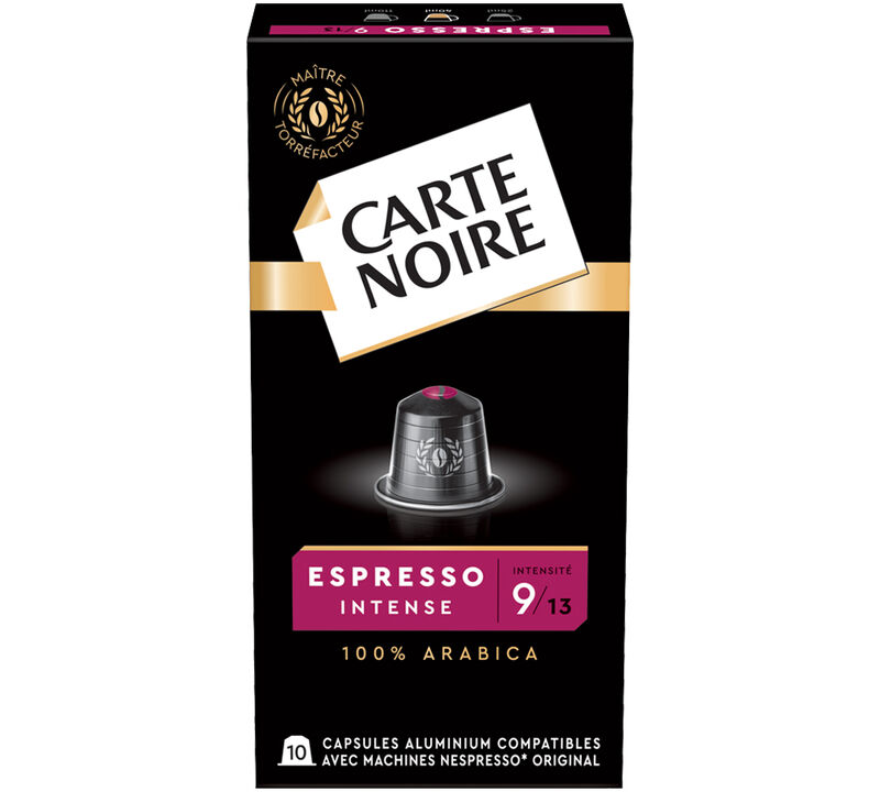 10 capsules compatibles Nespresso* Original Espresso Intense n&deg;9 - CARTE NOIRE image number 0