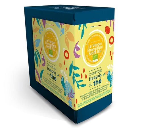 Mat&eacute; le Verger Energisant Bio - 20 sachets - COMPTOIR FRAN&Ccedil;AIS DU TH&Eacute;