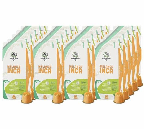Green Lion Coffee Le m&eacute;lange Inca x200 compatibles Nespresso* Original