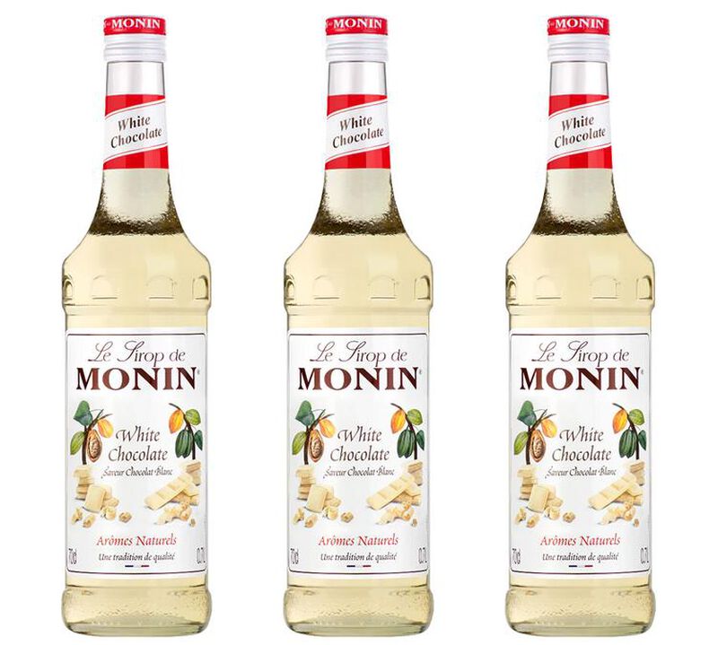 Sirop Chocolat Blanc 3 x 70cl - MONIN image number 0