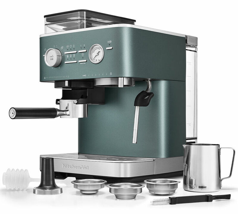 KitchenAid 5KES6551EJP Macchina semi automatica con macinacaff&egrave; Verde Jup&icirc;ner image number 3