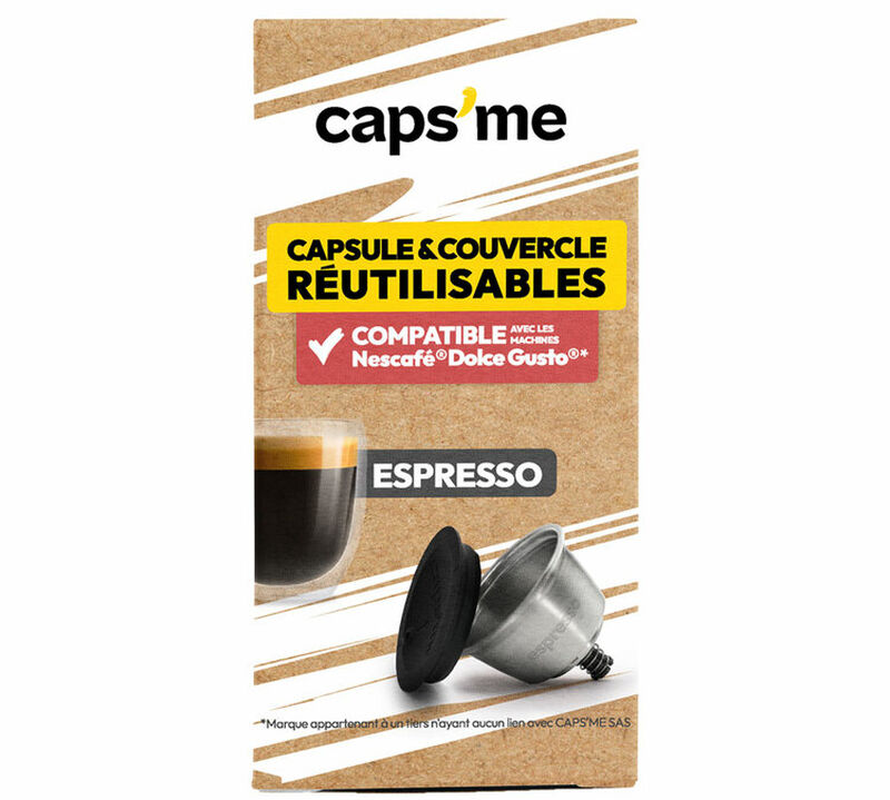 1 Capsule compatible Nescaf&eacute; * Dolce Gusto* r&eacute;utilisable Espresso - CAPS'ME image number 1