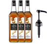Lot de 3 Sirops 1883 Routin Noix de Macadamia - Bouteille Plastique - 3x1L + Pompe doseuse image number 0