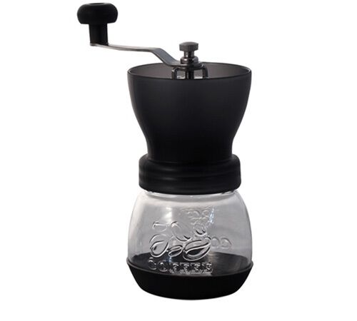 Tiamo Fat coffee grinder in black