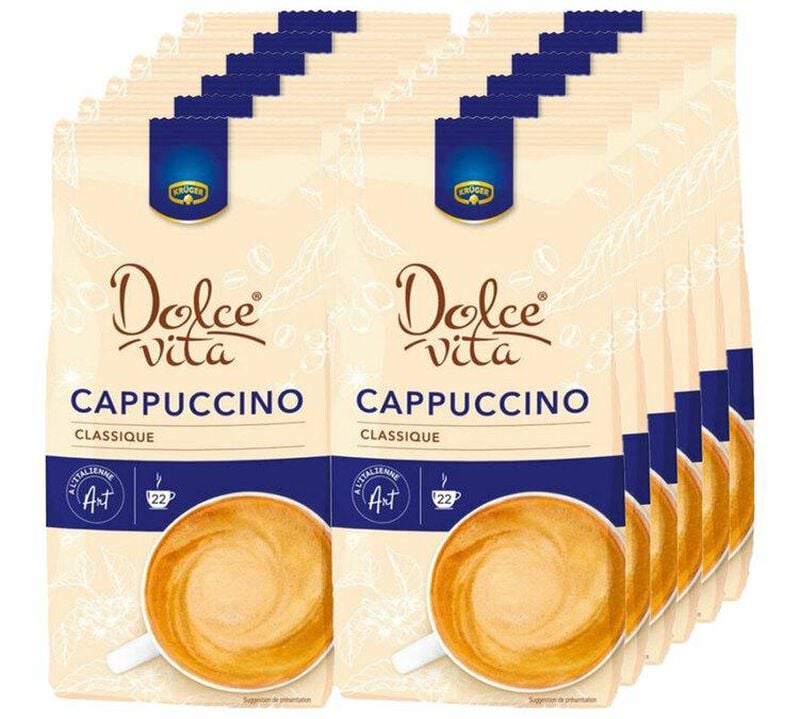12 x 380 g - Caf&eacute; soluble - Cappuccino classique - DOLCE VITA image number 0