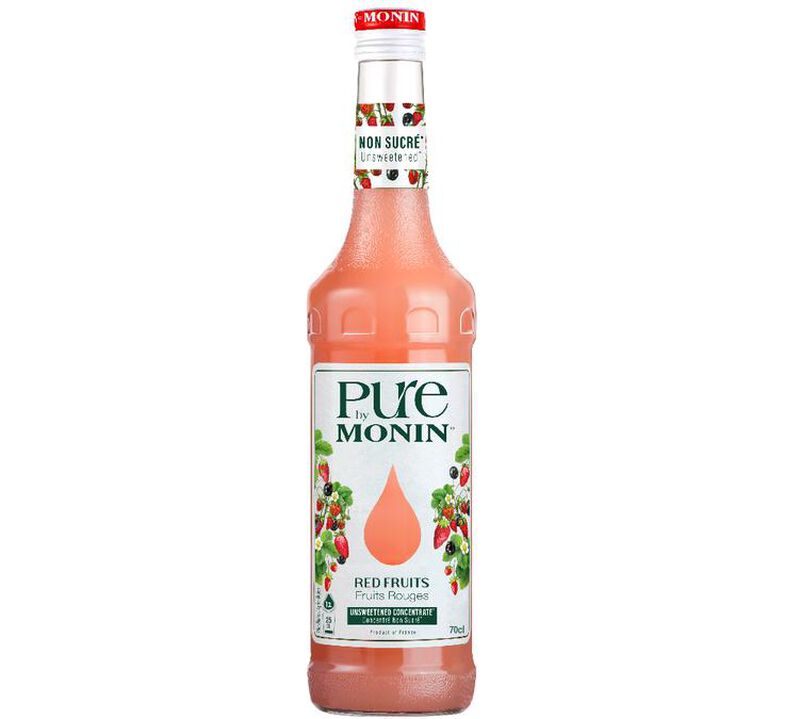 Pure by Monin Red Fruits Konzentrat ohne Zuckerzusatz, 0,7L image number 0
