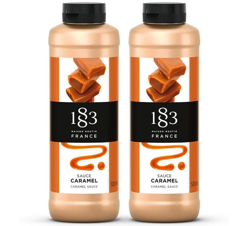 Sauce Topping caramel 2x500 ml - 1883 ROUTIN image number 0