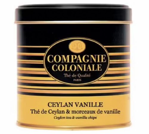Ceylon Vanille Black Tea - 150g loose leaf tea in tin - Compagnie Coloniale