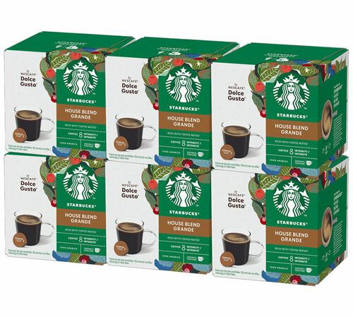 72 Nescaf&eacute;* Dolce Gusto* Compatible Pods House Blend &ndash; STARBUCKS