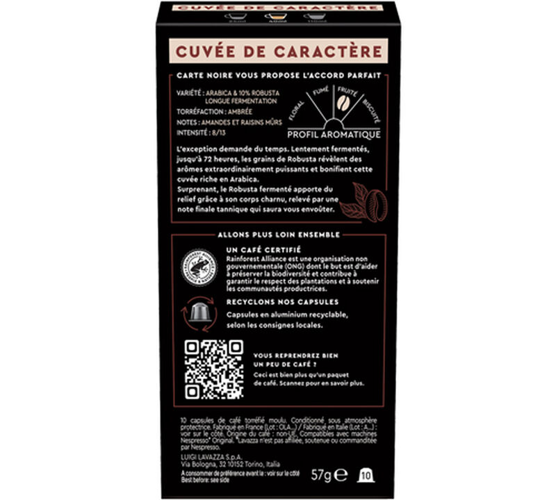 100 capsules compatibles Nespresso* Original Cuv&eacute;e de caract&egrave;re - CARTE NOIRE image number 3