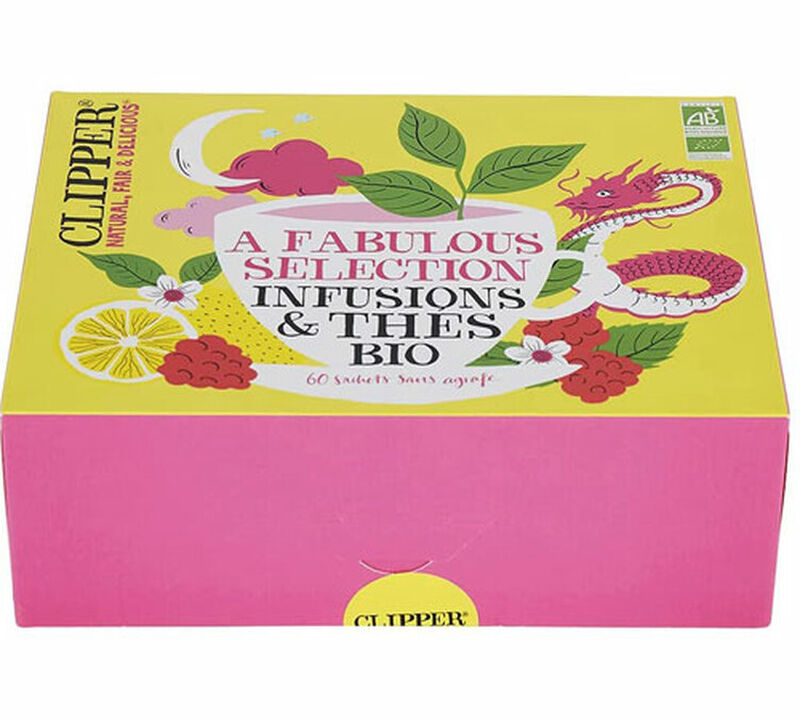 Coffret S&eacute;lection Th&eacute;s et Infusions Bio - 60 sachets - CLIPPER image number 1