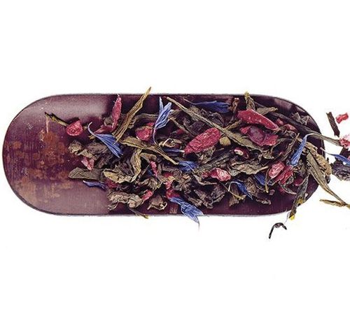Th&eacute; Oolong et Vert Cherry Ch&eacute;rie - Vrac 100 g - COMPTOIR FRAN&Ccedil;AIS DU TH&Eacute;