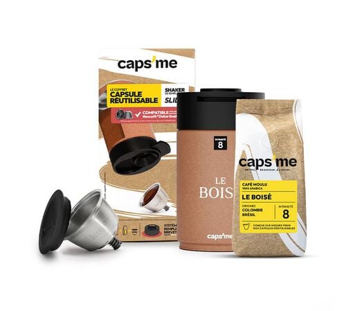 Capsules r&eacute;utilisables compatibles Nescaf&eacute;* Dolce Gusto - Coffret Slide compatible Nescaf&eacute;* Dolce Gusto&reg; - CAPS'ME