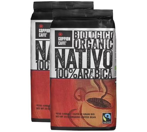 Goppion caff&egrave; - Caff&egrave; in grani - Nativo 100% Arabica bio 2 kg