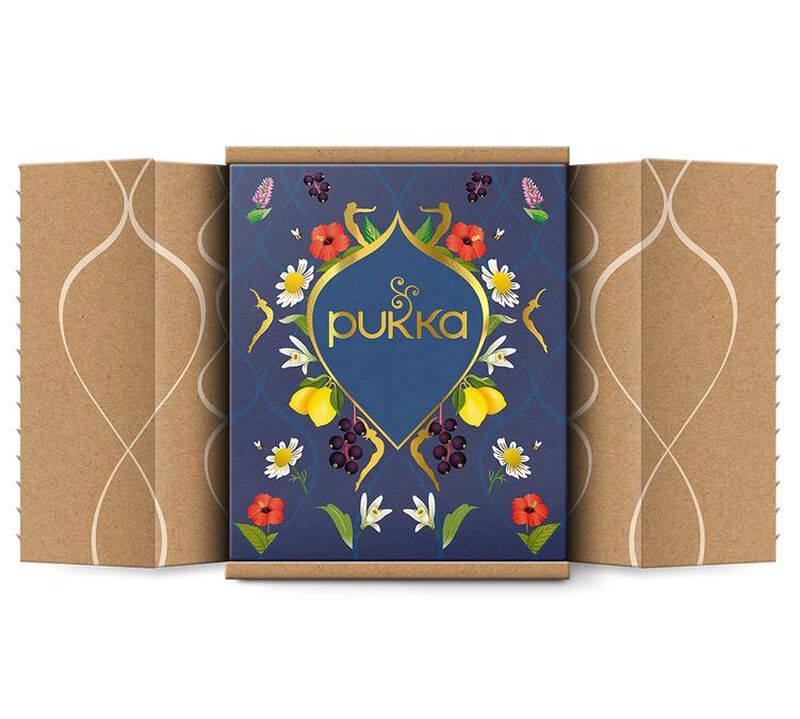 Pukka Organic Tea and Herbal Tea Selection Box Blue Collection 2024 x 45 Tea Bags image number 2