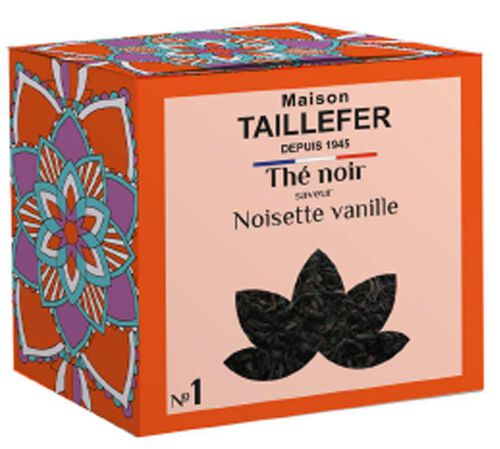N&deg;1 Hazelnut and Vanilla Black Tea - 60g loose leaf tea - Maison Taillefer