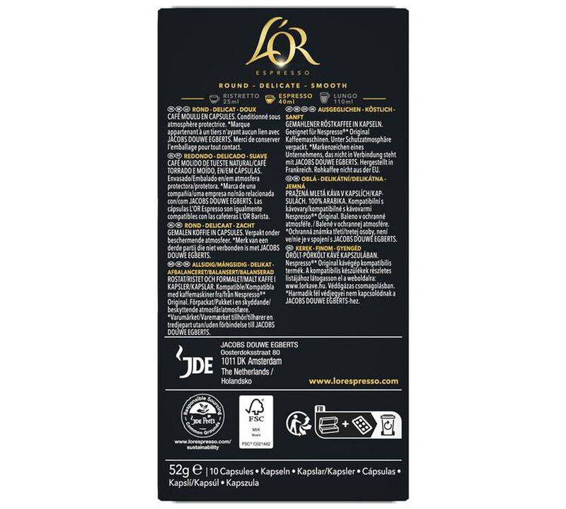 L'Or Espresso Nespresso* Original Compatible Capsules Biondo x 50 image number 2
