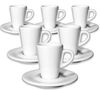 6 tasses expresso et sous-tasses 7 cl porcelaine Speciale Degustazione - Ancap image number 0