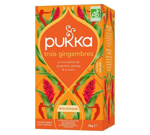 Pukka Organic Herbal Tea Three Ginger x 20 Tea Bags