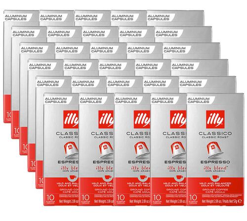 300 capsules compatibles Nespresso* Original Torr&eacute;faction Classico - ILLY