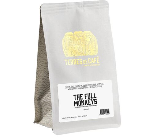 Terres de caf&eacute; - Caff&egrave; in grani - Full Monkey 250 g
