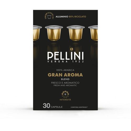 30 Nespresso* Original Compatible Capsules Gran Aroma &ndash; PELLINI