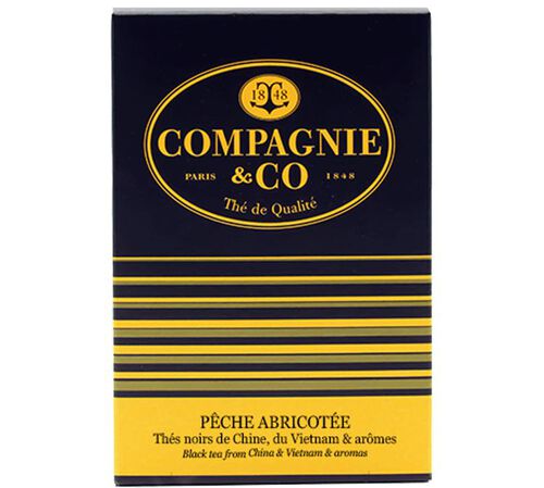 Compagnie Coloniale P&ecirc;che abricot&eacute;e black tea - 25 tea bags