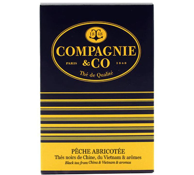 Compagnie Coloniale P&ecirc;che abricot&eacute;e black tea - 25 tea bags image number 0
