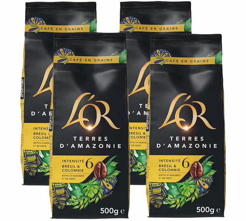 4 x 500 g - Caf&eacute; en grain - Terres d'Amazonie - L'OR image number 0
