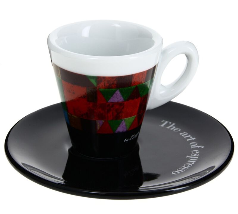 Zicaff&egrave; 'The Art of Espresso' set of 6 cups and saucers image number 1