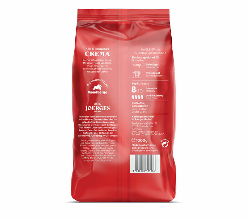Gorilla Coffee Beans Superbar Crema - 1kg image number 1