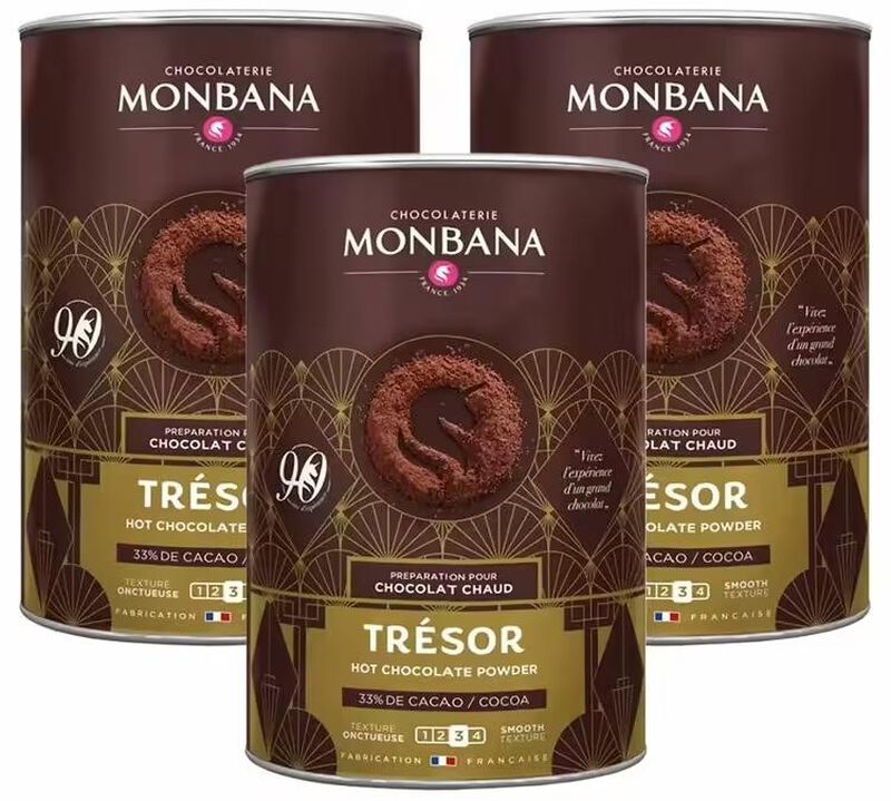 Monbana Hot Chocolate Powder Tr&eacute;sor de Chocolat - 3kg image number 0