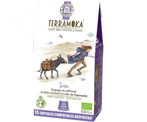 15 Nespresso* Original Compatible Capsules Ines Organic &ndash; TERRAMOKA